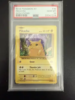 Pokemon XY Evolutions Pikachu 2016 PSA 10 Graded Lot of 4 Cards - Image 5