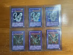 Yugioh Card Lot - Cyber Twin Dragon NM x3 & Cyber End Dragon Alt x3 - Image 1