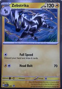 Zebstrika - (Cosmos Holo) Holo Holo Rare SV: Scarlet & Violet Promo Cards 201 NM - Image 1