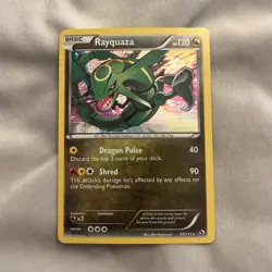 Pokemon TCG Rayquaza 93/113 Legendary Treasures Holo Rare Card 120 HP - Image 1