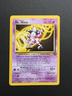 Mr. Mime 22/64 Pokemon Jungle Unlimited Rare Card Non Holo NM - Image 1