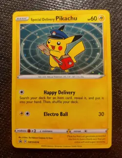 Special Delivery Pikachu SWSH074 SWSH: Sword & Shield Promo Cards Holo - Image 2