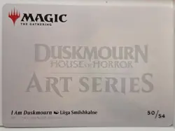 I Am Duskmourn - GOLD STAMPED ART CARD - Magic the Gathering MTG Nice! - Image 2