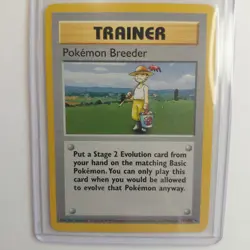 Pokemon Breeder 76/102 Shadowless 99 Pokemon TCG Base Set Trading Card NM - Image 1