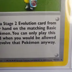 Pokemon Breeder 76/102 Shadowless 99 Pokemon TCG Base Set Trading Card NM - Image 5