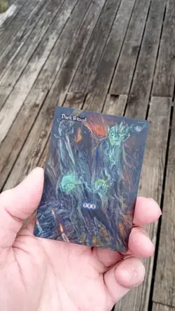 MtG Dark Ritual Full Magic Altered Hand Painted Art Original Alter - Image 1
