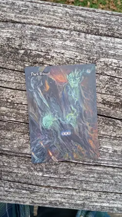 MtG Dark Ritual Full Magic Altered Hand Painted Art Original Alter - Image 5