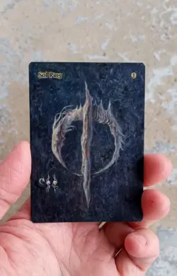 MtG Sol Ring Full Magic Altered Hand Painted Art Original Alter - Image 1