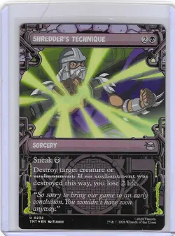 Shredder's Technique #232 Foil U - Teenage Mutant Ninja Turtles TMNT - MTG - Image 1