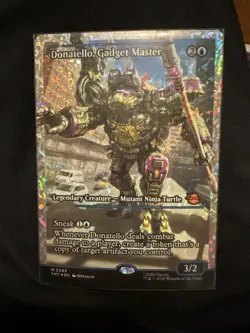 TMNT MTG Donatello, Gadget Master showcase fractured Foil M0293 - Image 1