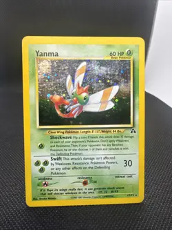 Yanma 17/75 Neo Discovery LP Pokemon TCG Holo - Image 1