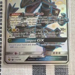 Pokemon Rayquaza GX 177A/168 Alternate Art Promo Holo Basic Card - Image 4