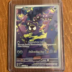 Pokemon Gastly Illustration Rare SV05: Temporal Forces 177/162 Holo Damaged - Image 1