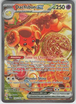 Pokemon Dachsbun ex - 169/142 SV07: Stellar Crown Special Illustration Rare NM - Image 1