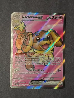 Pokemon TCG Dachsbun EX 160/142 Stellar Crown Ultra Rare - Image 1