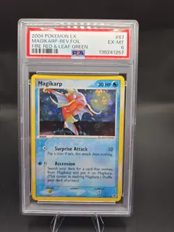 Pokemon EX Magikarp #67 2004 Fire Red & Leaf Green Reverse Holo - Image 1