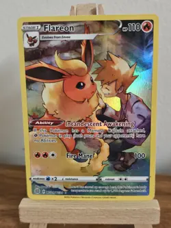 Pokemon Flareon TG01/TG30 Trainer Gallery Holo Ultra Rare Brilliant Stars NM - Image 3
