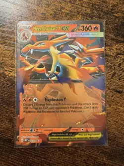 Pokemon TCG Mega Charizard Y ex 030 Mega Evolution Black Star Promo NM - Image 1