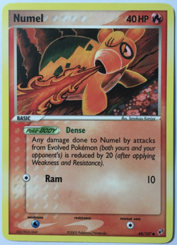POKEMON NUMEL 68/107 EX DEOXYS COMMON NEAR MINT - Image 1