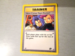 HERE COMES TEAM ROCKET, 71/ from TEAM ROCKET set , rare , non-holo (.2000) - Image 1