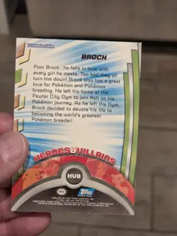 Topps Pokemon Tv Animation Series Heroes And Villains Brock Hv8 NM - Image 2