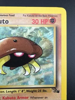 Kabuto 50/62 Pokemon Fossil 1st First Edition Common HP+ - Image 5