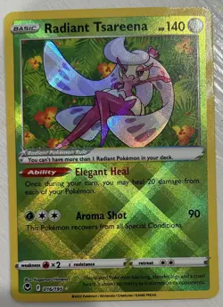 Pokemon TCG Silver Tempest RADIANT TSAREENA 016/195 HOLO - Image 1