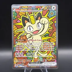 Pokemon TCG Meowth ex 121/088 Special Illustration Rare Perfect Order SIR - Image 1