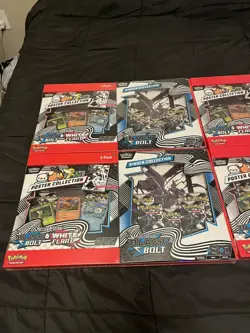 2 Black Bolt 2 White Flare Poster + Binder Collection Sam's Club Bundle IN HAND - Image 2