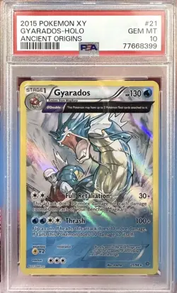 Gyarados Holo #21/98 - 2015 Pokemon XY Ancient Origins - PSA 10 Low Pop 138 !! - Image 1
