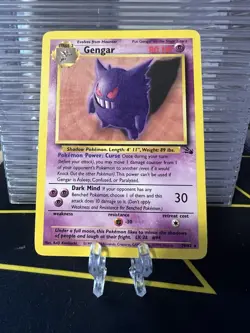Pokemon Gengar 20/62 Fossil Unlimited Edition Regular Rare Non-Holo LP - Image 1
