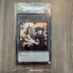 Factory Sealed Token: Chazz & Armed Dragon Thunder LV10 TKN5-EN007 Yugioh - Image 1