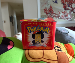 Pokemon Limited Edition 23K Gold Plated Trading Card - Damaged Box w/sealed COA - Image 1