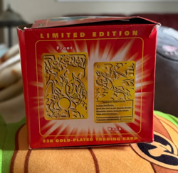 Pokemon Limited Edition 23K Gold Plated Trading Card - Damaged Box w/sealed COA - Image 2