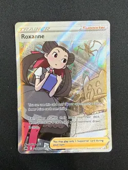 Roxanne - GG66/GG70 Crown Zenith (Pokemon) Galarian Gallery Full Art NM - Image 1