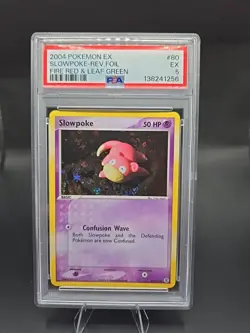 Pokemon EX 2004 Fire Red & Leaf Green Slowpoke Reverse Holo Rev Foil #80 - Image 1