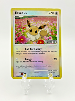 Pokemon - Eevee Platinum - 62/100 Burger King Promo Reverse Holo **LP** 2008 - Image 1