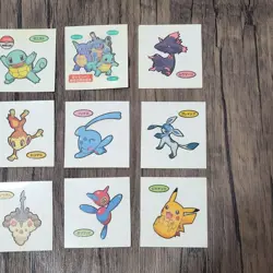 Pokemon Daiichi Bread Promo Sticker Bundle Lot Japan Vintage - Image 4