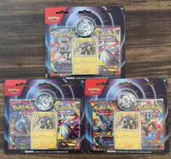 Pokemon Mega Evolution Phantasmal Flames Blister Raikou New Factory Sealed x3 - Image 1