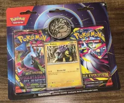 Pokemon Mega Evolution Phantasmal Flames Blister Raikou New Factory Sealed x3 - Image 2