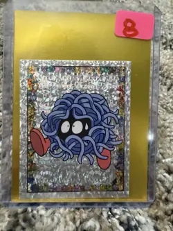 1999 Tangela Special Glitter Pokemon Sticker Topps Merlin Foil Prizm Top Load - Image 1
