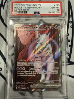 PSA 10 Pokemon Mewtwo Team Rockets Ultra Rare Full Art - Image 1