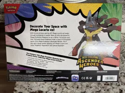 Pokemon Mega Evolution Ascended Heroes Mega Lucario Premier Poster Collection - Image 3