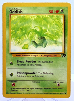 Oddish 63/82 Team Rocket Set Pokemon TCG LP - Image 1