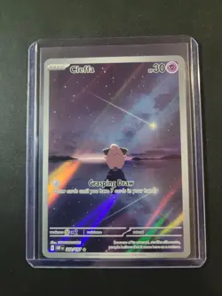 Pokemon Cleffa 202/197 SV03: Obsidian Flames Holo Near Mint Illustration Rare - Image 1