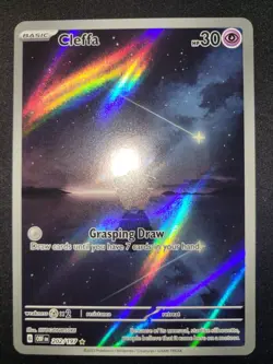 Pokemon Cleffa 202/197 SV03: Obsidian Flames Holo Near Mint Illustration Rare - Image 2