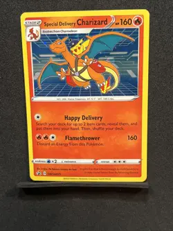 Pokemon SWSH Black Star Promo Special Delivery Charizard #SWSH075 - Image 1