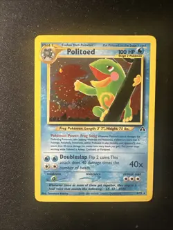 Politoed Holo Rare Swirl 8/75 - Pokemon - Neo Discovery NM / LP - Image 1