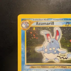 Pokemon Vintage Holo Azumarill Neo Genesis 2/111 WotC Swirl 2000 - Image 2