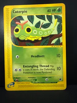 Caterpie 96/165 Common Expedition E Series - Pokemon Car LP - Image 1
